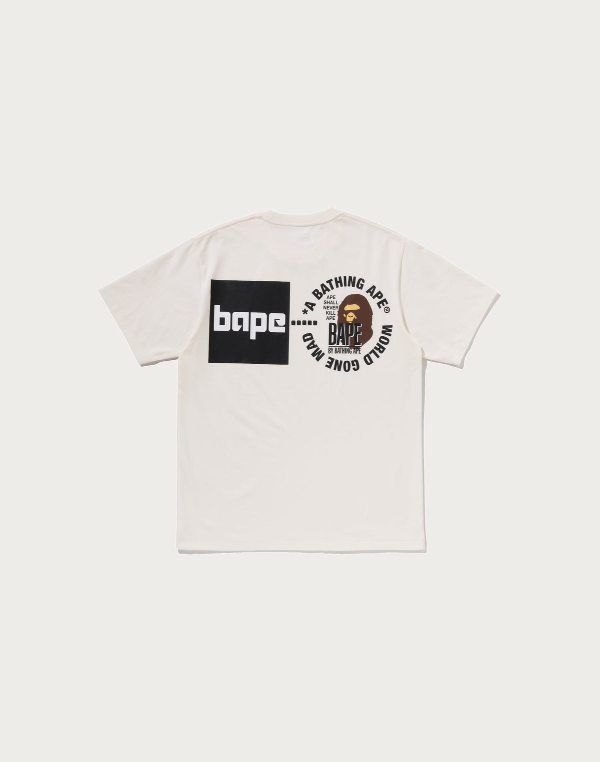 A BATHING APE LOGO TEE MENS