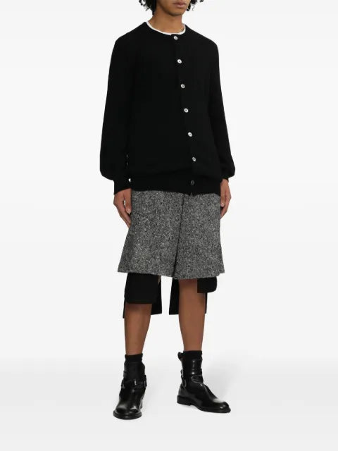 Black Comme Des Garçons wool cardigan