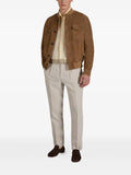Montedoro suede flap-pocket bomber jacket