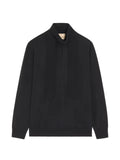 Valentino Garavani wool sweater with scarf collar and VLogo embroidery