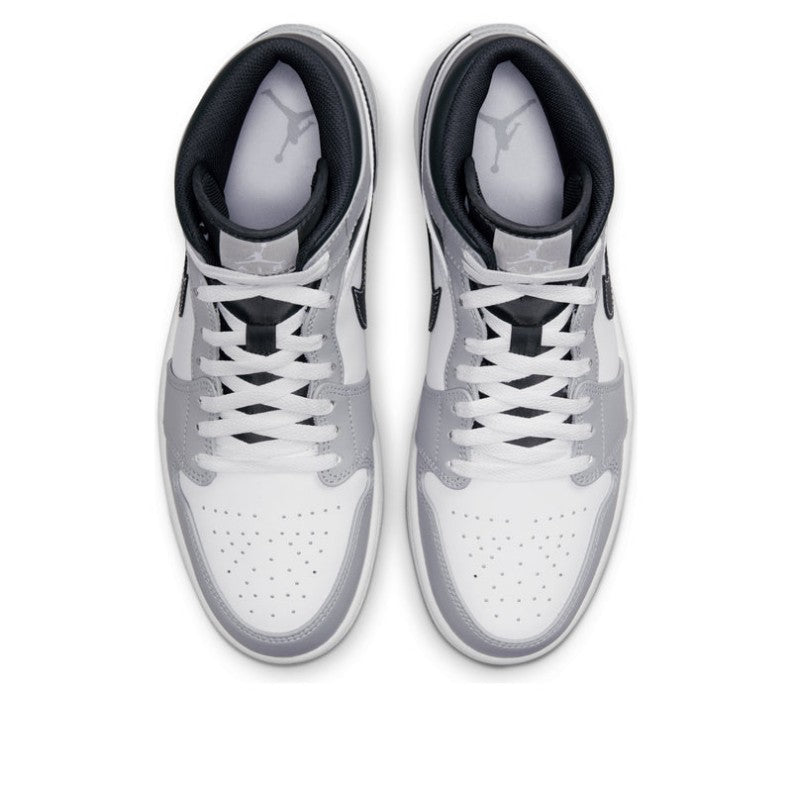 Air Jordan 1 Mid Hyper Royal Black Sneakers | 554724-077