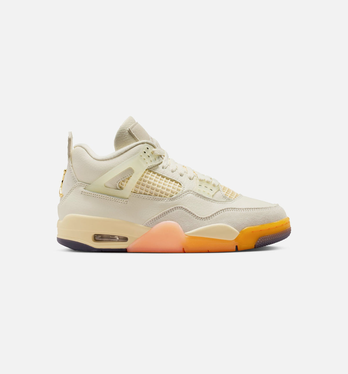Air Jordan 4 Retro Birds of Paradise Women's Lifestyle Shoes - Coconut Milk/Metallic Gold/Muslin/Bright Mango/Sundial/Black